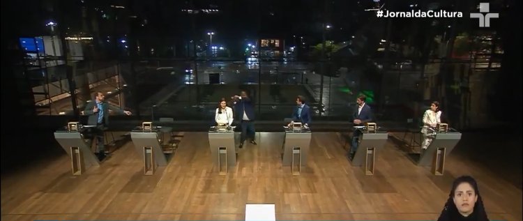 TV Cultura divulga imagens inéditas da cadeirada de Datena em Marçal durante debate eleitoral.