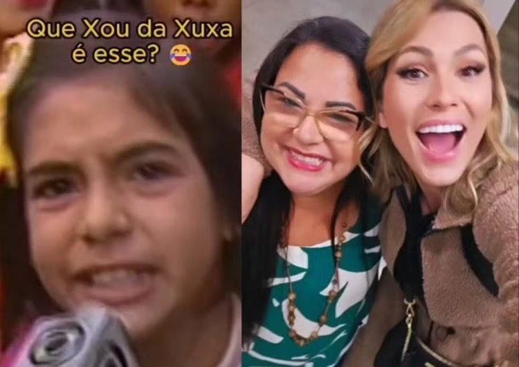 Menina que viralizou com 'que Xou da Xuxa é esse?' reencontra fama ao lado de Lívia Andrade